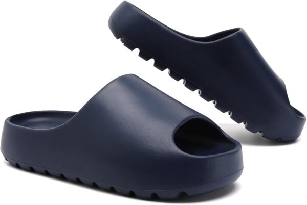 Unisex EVA Slides Soft, Foot-Restorative Slides | Thick-Soled, Open-Toe Design | Men's "Pillow-Feel" Shower & Indoor/Outdoor House Slippers