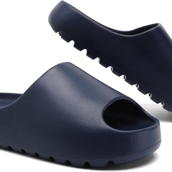 Unisex EVA Slides Soft, Foot-Restorative Slides | Thick-Soled, Open-Toe Design | Men's "Pillow-Feel" Shower & Indoor/Outdoor House Slippers