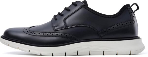 Mens Comfortable Dress Shoes Casual Oxford Shoes Breathable Mens Dress Sneakers Lightweight Business Casual Oxford Sneakers with Wingtip Shoes for Office Walking