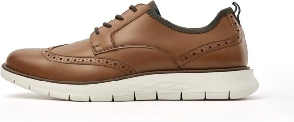 Mens Comfortable Dress Shoes Casual Oxford Shoes Breathable Mens Dress Sneakers Lightweight Business Casual Oxford Sneakers with Wingtip Shoes for Office Walking