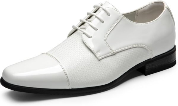 Men's Patent Tuxedo Dress Shoes Classic Lace-up Formal Oxfords