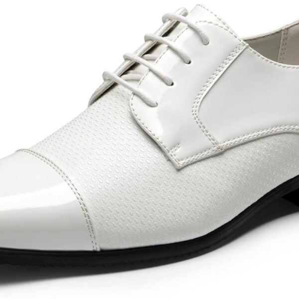 Men's Patent Tuxedo Dress Shoes Classic Lace-up Formal Oxfords