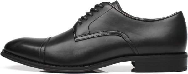 Mens Leather Updated Classic Cap Toe Oxfords Lace Dress Shoes