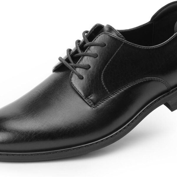 Men's Oxfords Classic Dress Lace Up Shoes, Leather Lined, Heel Pad Design for Formal Occasions