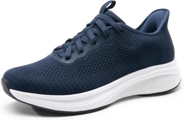 Men’s Hands Free Slip- Walking Shoes Casual Breathable Comfortable Knit Sneaker