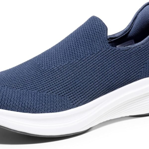 Men’s Hands Free Slip- Loafers Comfortable Walking Shoes Breathable Knit Casual Sneakers