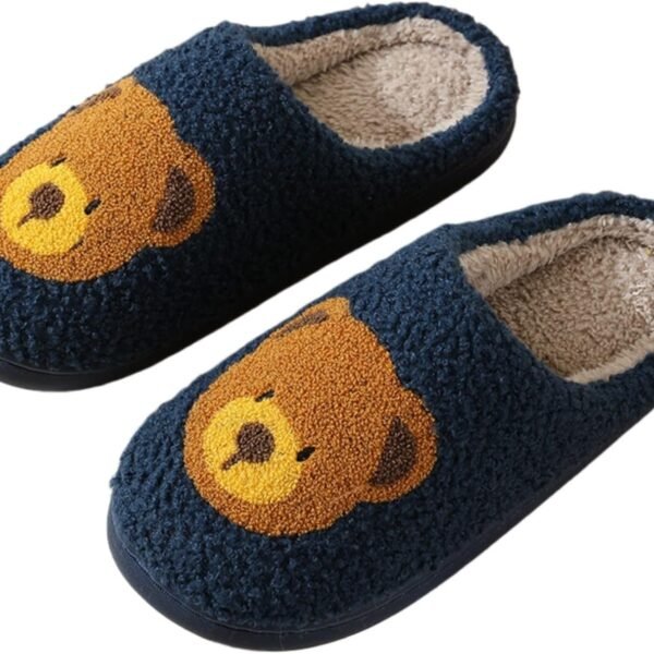 Home Slippers: Unisex, Flexible and Comfortable, Retro Memory Foam and Plush Materials, Warm Winter Wool Lining, Non-Slip Sole Design, Suitable for Indoor/Outdoor Wear