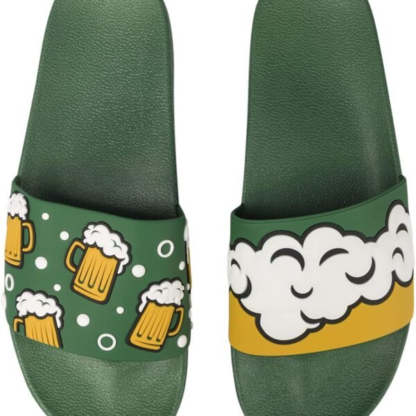 Unisex Summer Non-Slip Slides & Sandals: Fun Pattern Designs | Perfect for Beach, Home, Garden, Bathroom, & Pool Wear (Also Makes an Ideal Gift)