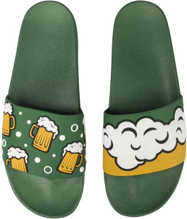 Unisex Summer Non-Slip Slides & Sandals: Fun Pattern Designs | Perfect for Beach, Home, Garden, Bathroom, & Pool Wear (Also Makes an Ideal Gift)