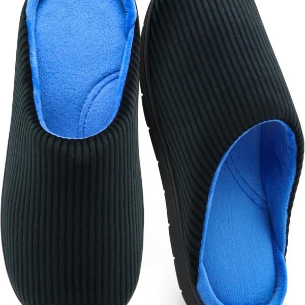 Men's Home Slippers: Features Arch Support, Two-Tone Memory Foam Design, Non-Slip and Suitable for Indoor/Outdoor Wear, Warm and Comfortable Winter Home Footwear