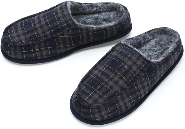Men's Memory Foam Slippers: Indoor/Outdoor Home Footwear, Non-Slip