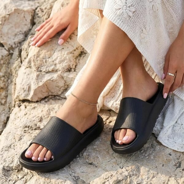 Slippers (Unisex) – Ultra-Comfortable Foot Recovery Slides, Soft Summer Beach Footwear, Light Arch Support