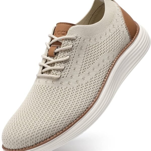 Men’s Casual Dress Sneakers Oxfords Business Mesh Breathable Walking Shoes Tennis Comfortable