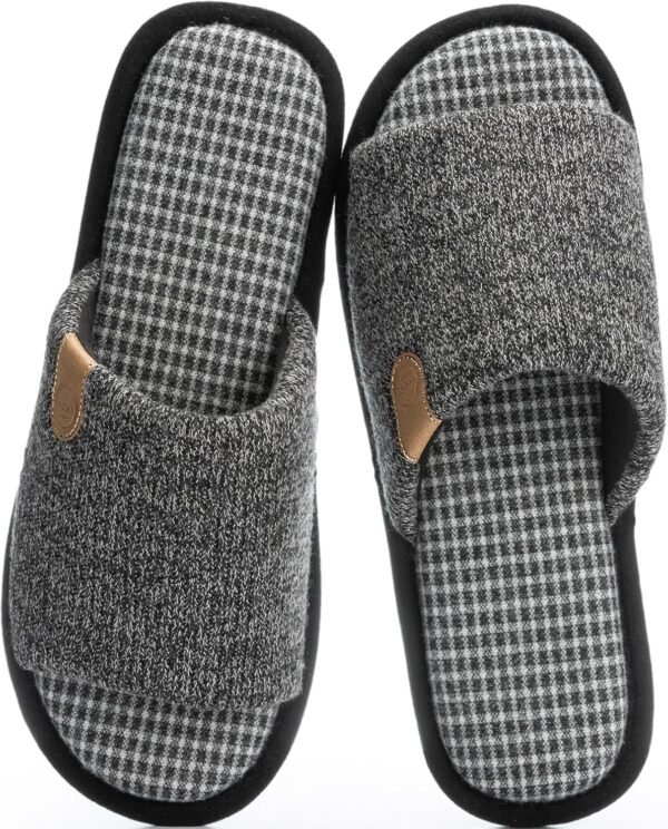 Men's Comfortable Memory Foam Slippers – Indoor/Outdoor Use, Thoughtful Gift for Men, Slip-On House Shoes, Soft & Non-Slip, Open-Toe Design