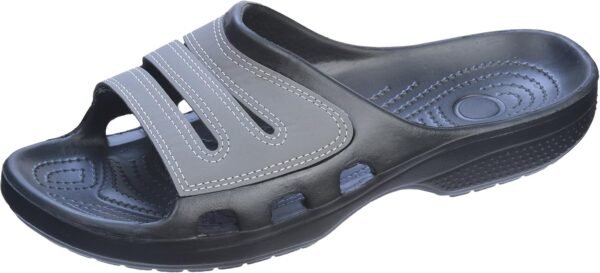 Men's Slides | Open-Toe Slip-Ons | Waterproof Rubber Footwear Ideal for Beach, Pool, Gym, & Travel Wear